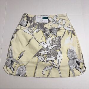 Lady Hagen Yellow Floral Skort